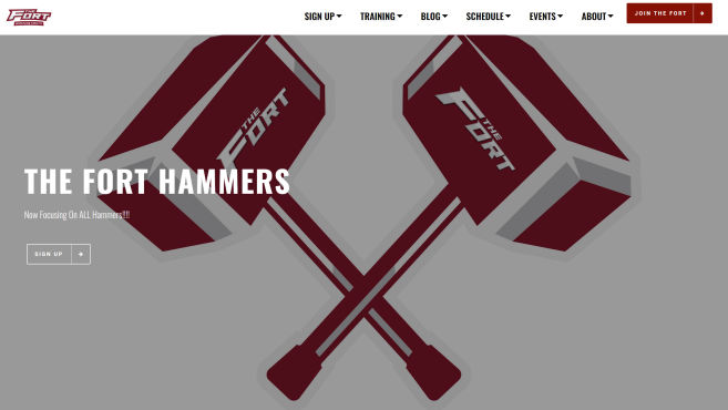The Fort Wrestling Facility Website Screenshot